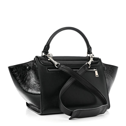 Celine Shiny Goatskin Small Trapeze Black 2 of 9