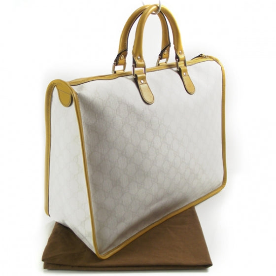 Gucci GG Plus Monogram Joy Tote Bag Yellow White 3 of 11