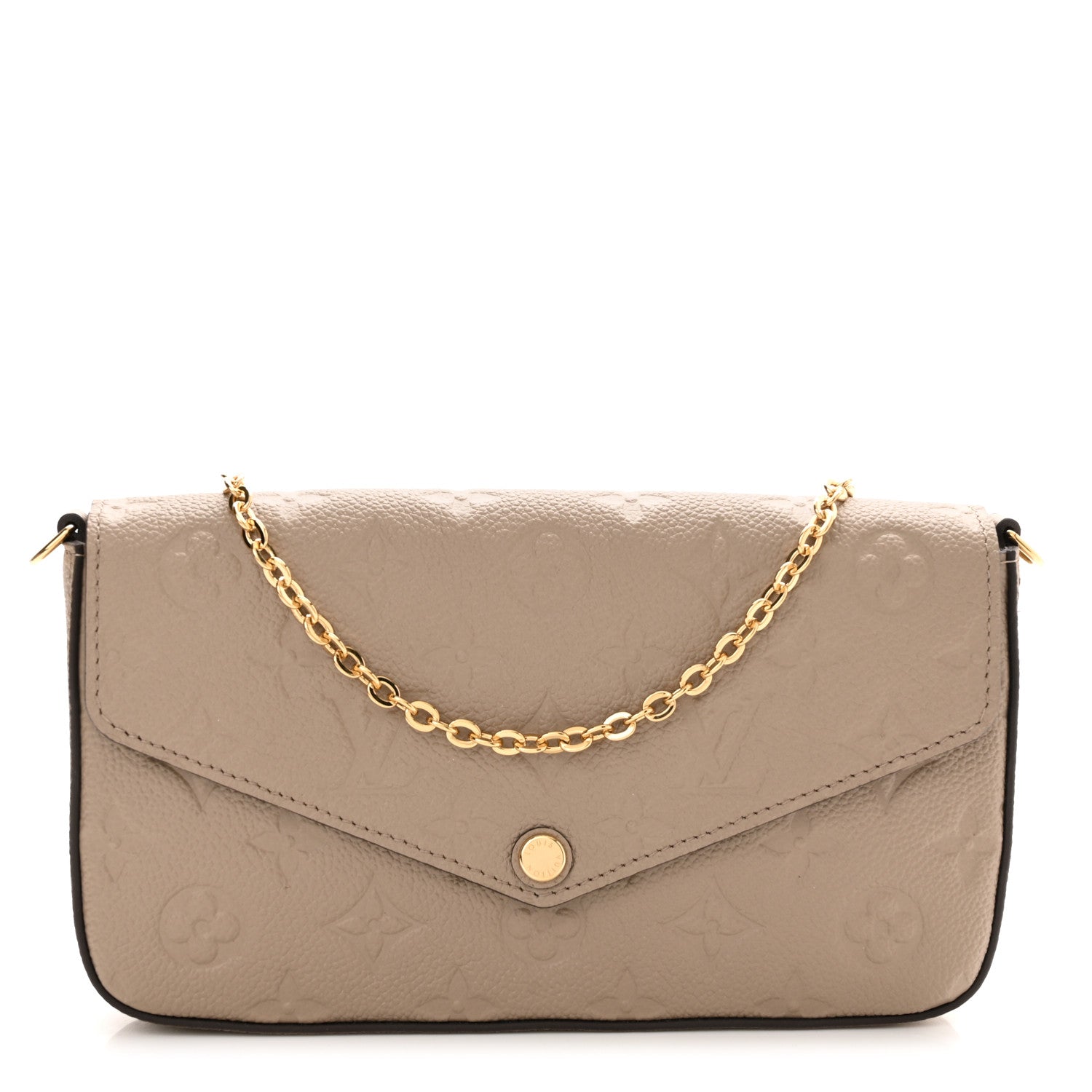 Louis Vuitton Empreinte Pochette Felicie Chain Wallet Tourterelle 3 of 11