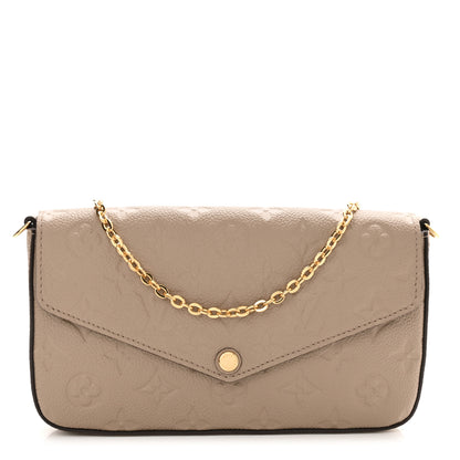 Louis Vuitton Empreinte Pochette Felicie Chain Wallet Tourterelle 3 of 11