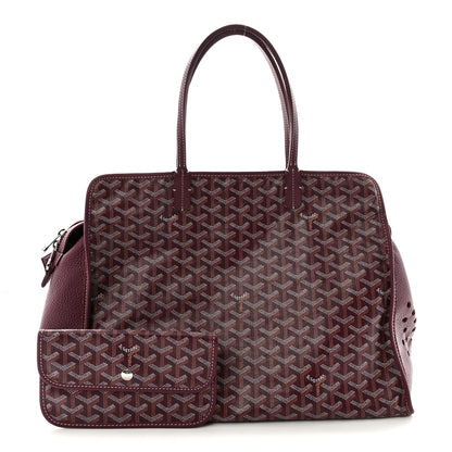 Goyard Goyardine Sac Hardy Pet Carrier PM Burgundy 3 of 10