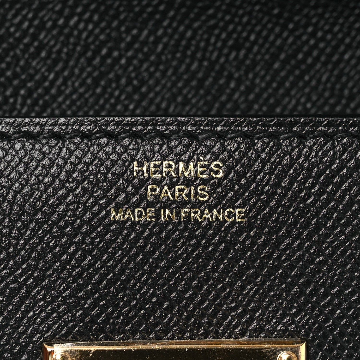 Hermes Madame Calfskin Kelly Pocket Slim Wallet Black 6 of 9