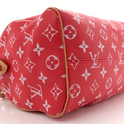 Louis Vuitton Soft Calfskin Monogram Speedy P9 Bandouliere 25 Red 10 of 12