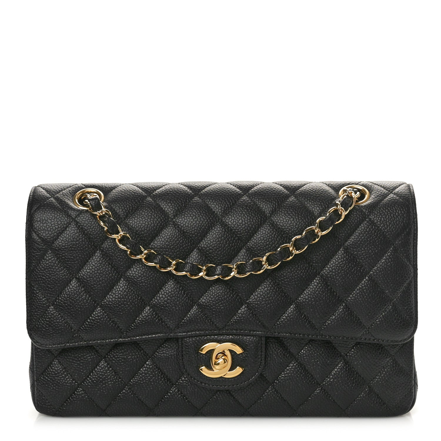 Chanel Caviar Quilted Medium Double Flap Black 1 of 10