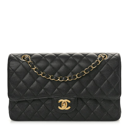 Chanel Caviar Quilted Medium Double Flap Black 1 of 10