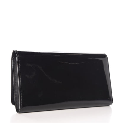 Louis Vuitton Patent Louise Clutch Black 3 of 11