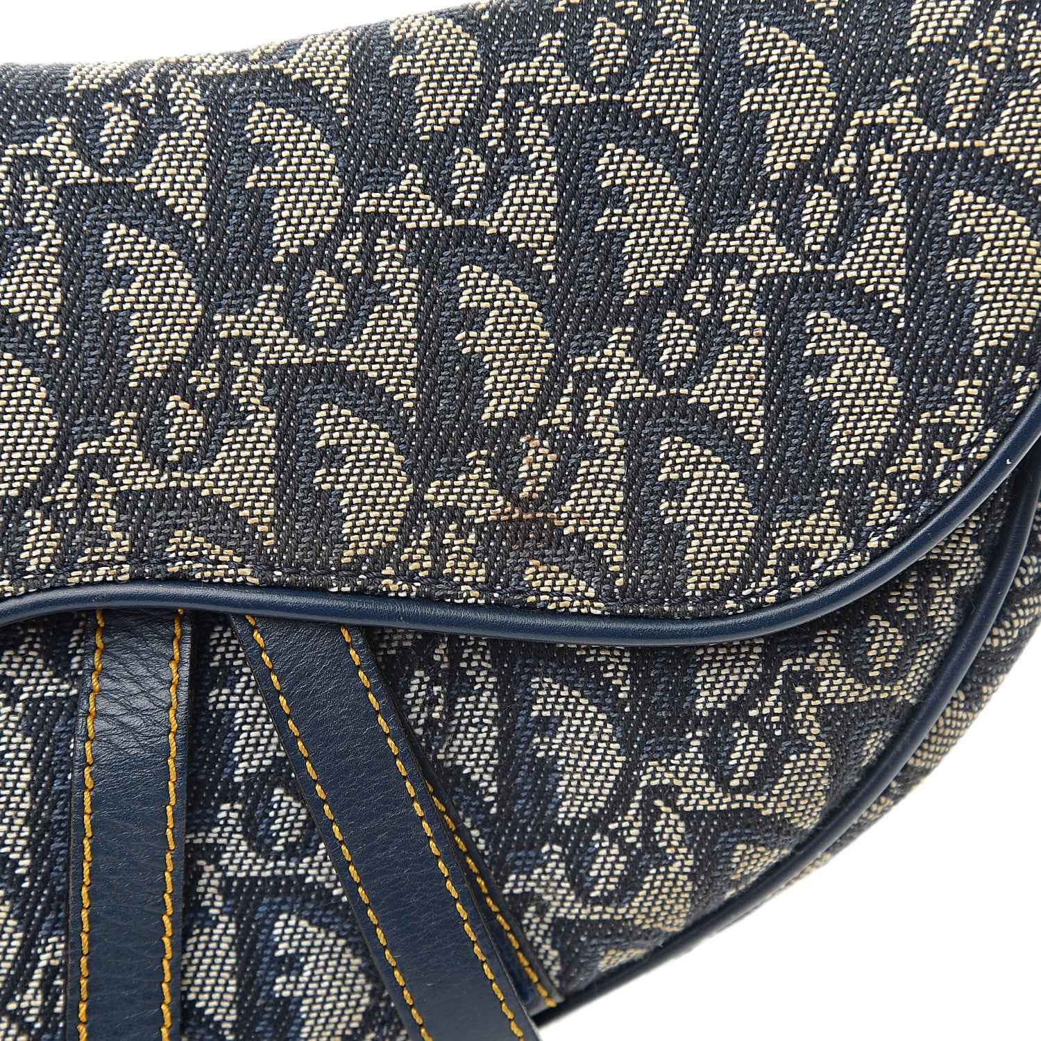 Christian Dior Monogram Saddle Bag Blue 10 of 13