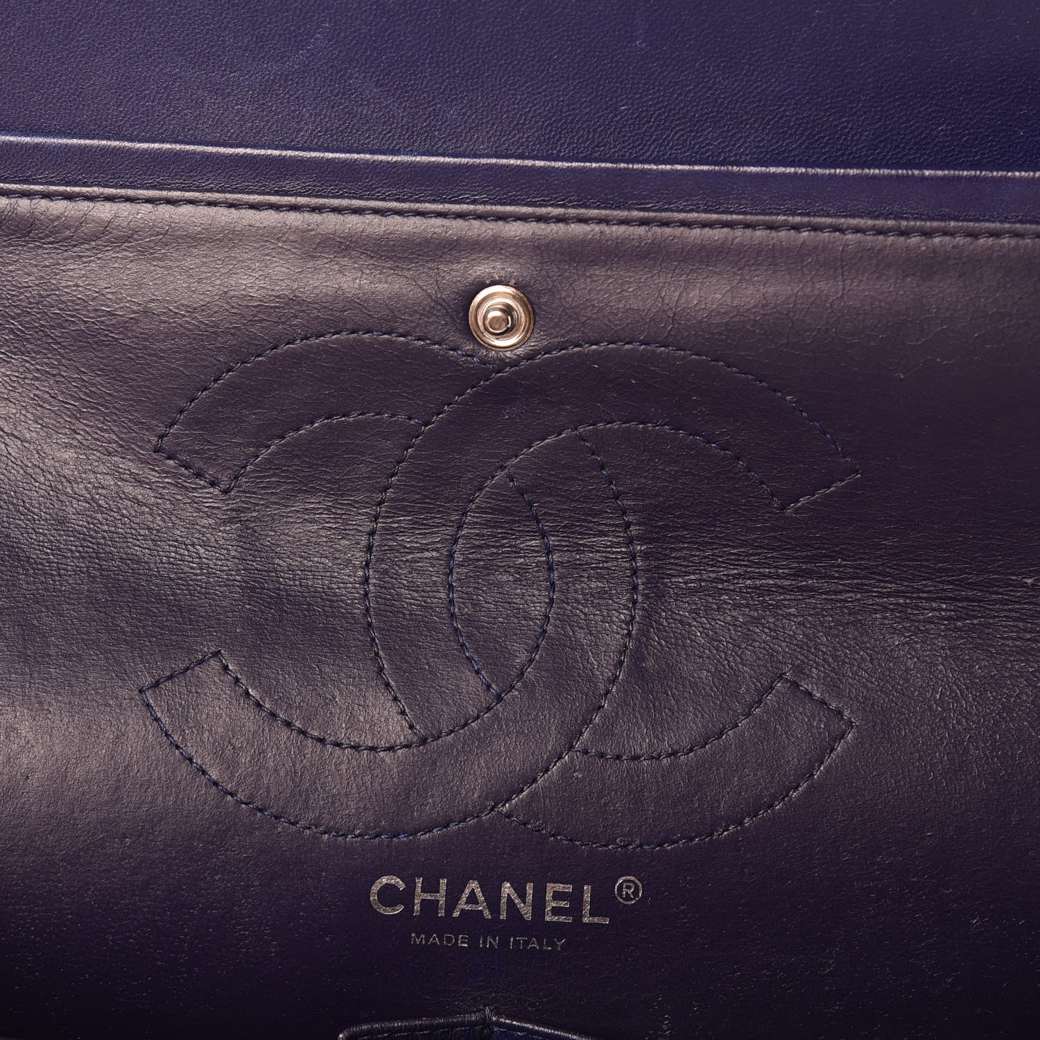 Chanel Distressed Patent Quilted 2.55 Reissue 226 Flap Navy 12 of 13