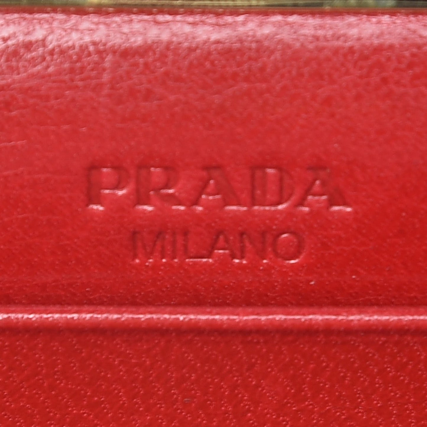 Goatskin Chic Kisslock Mini Clutch Rosso