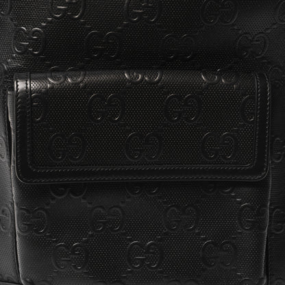 Gucci Calfskin GG Tennis Embossed Backpack Black 8 of 10