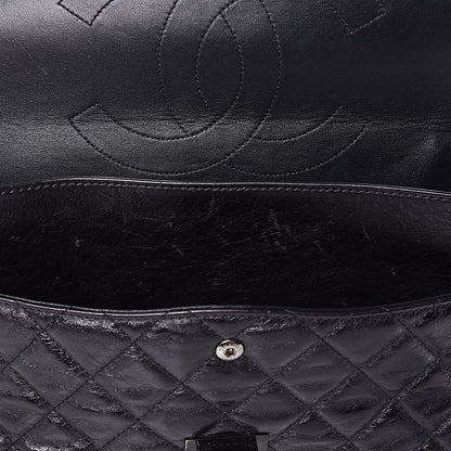 Chanel Metallic Aged Calfskin Quilted 2.55 Reissue 227 Flap So Black 12 of 15