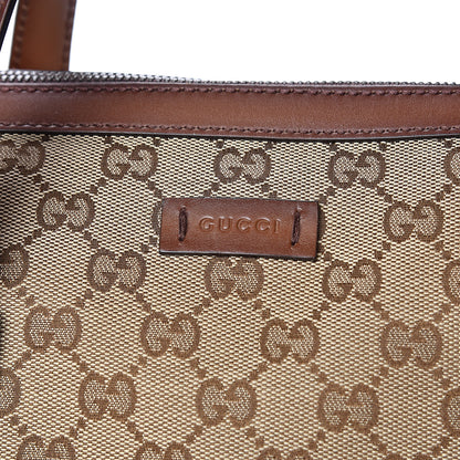 Gucci Monogram Medium Lady Web Boston Bag Beige Cuir 15 of 16