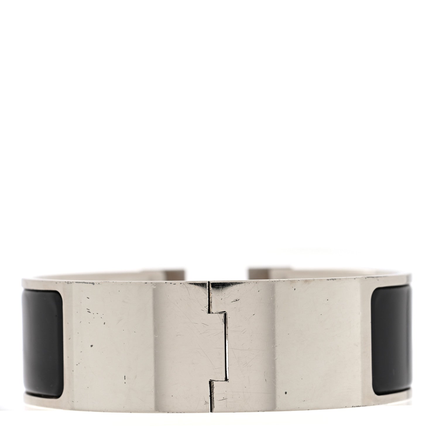 Hermes Enamel Wide Clic Clac H Bracelet GM Black 3 of 4