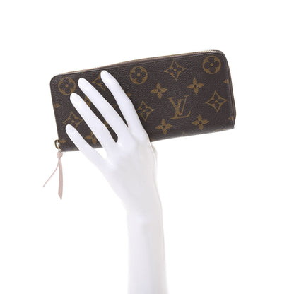 Louis Vuitton Monogram Clemence Wallet Rose Ballerine 2 of 11