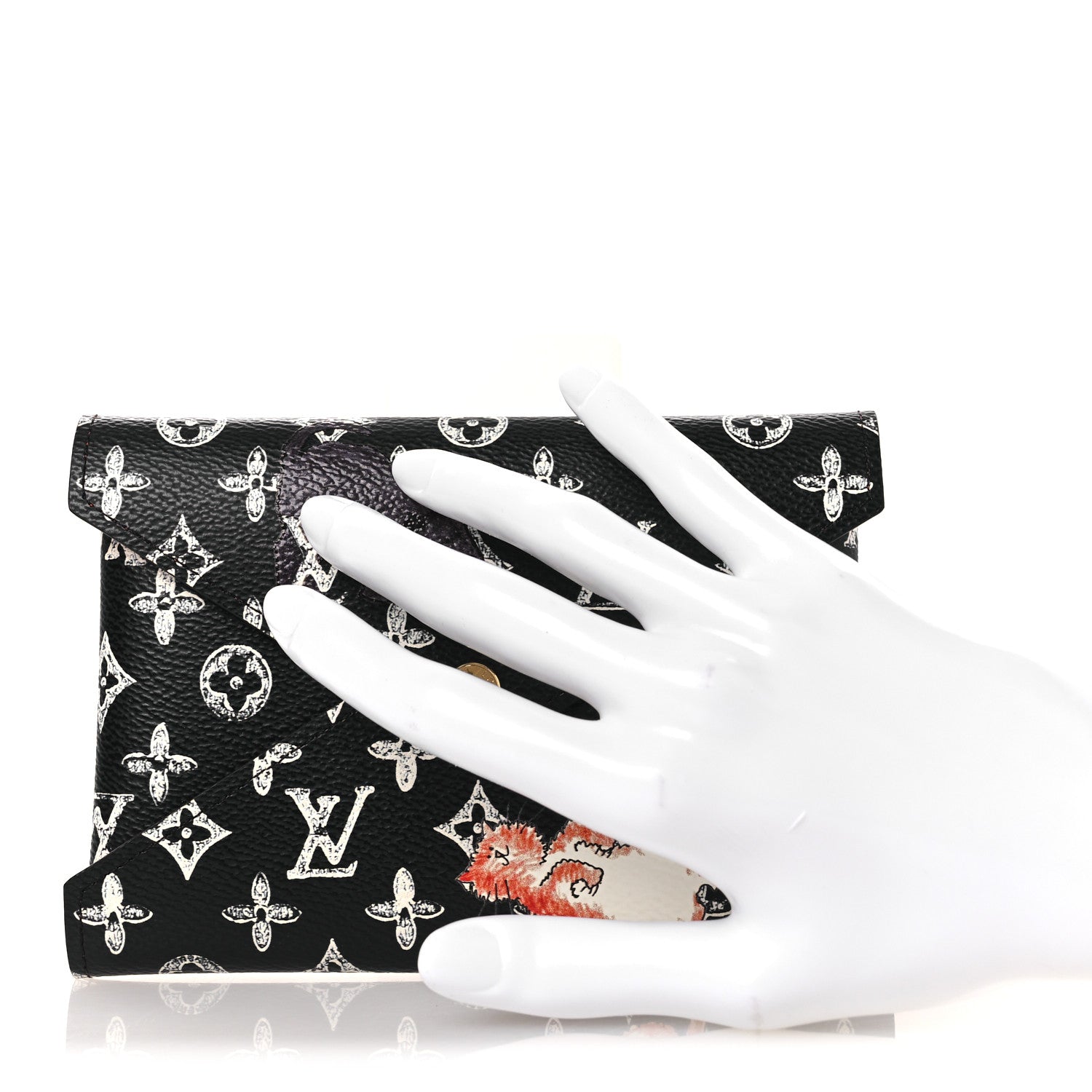 Louis Vuitton Catogram Medium Kirigami Pochette Black 2 of 9