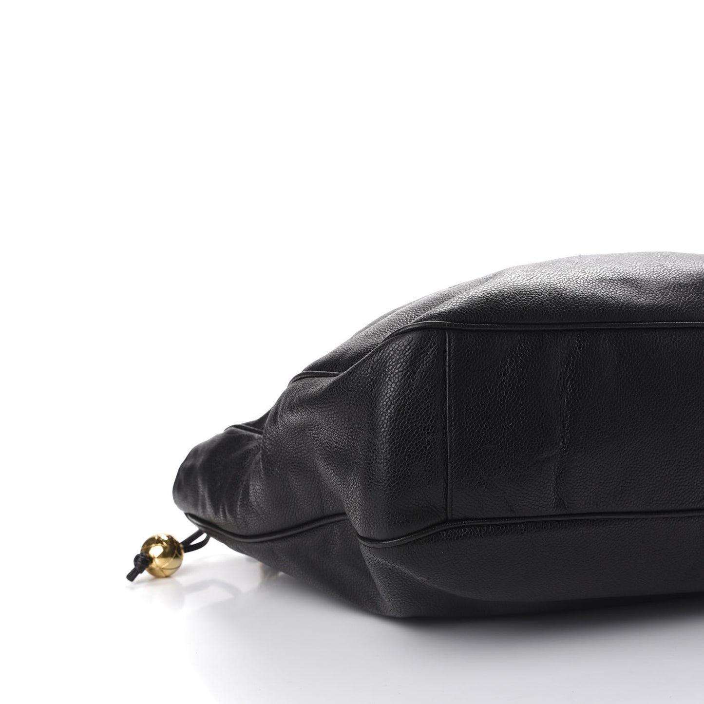 Caviar Large CC Shoulder Bag Black