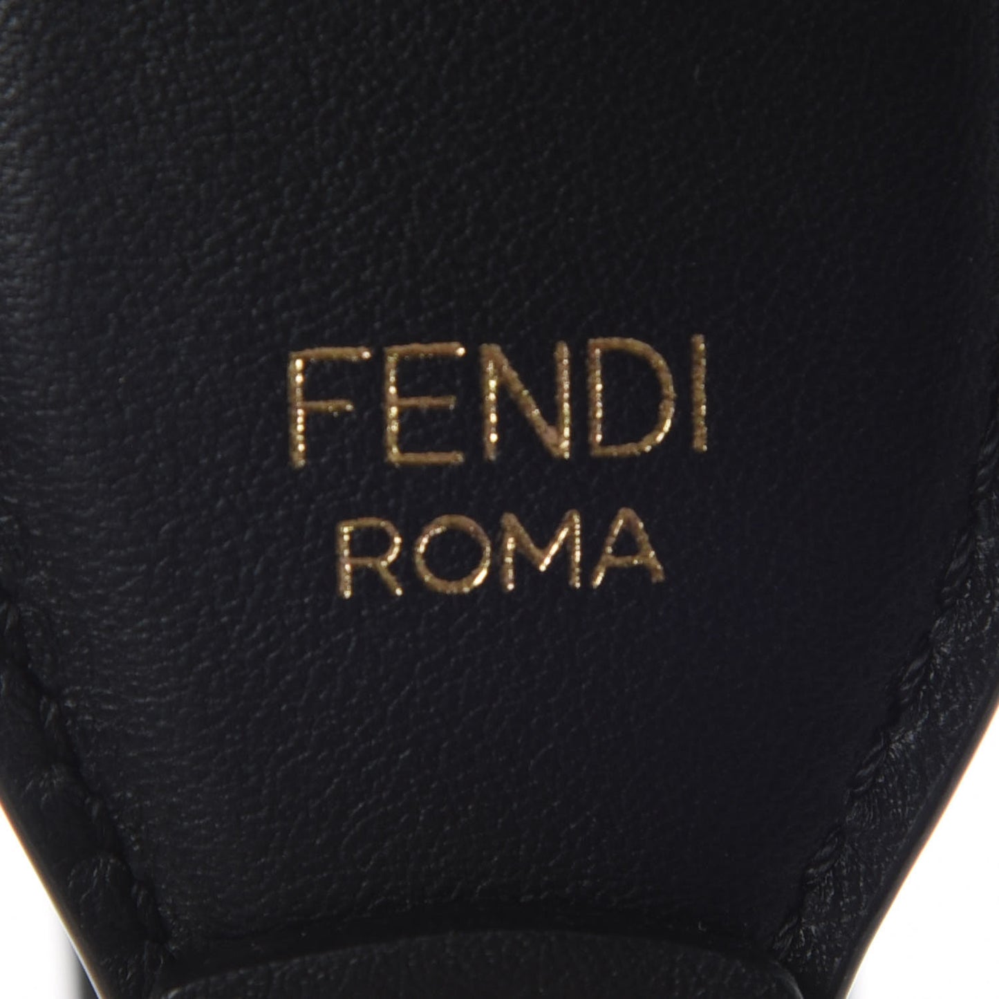 Calfskin Studded Strap You Black Gold