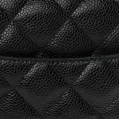 Chanel Caviar Quilted Jumbo Double Flap Black 17 of 18