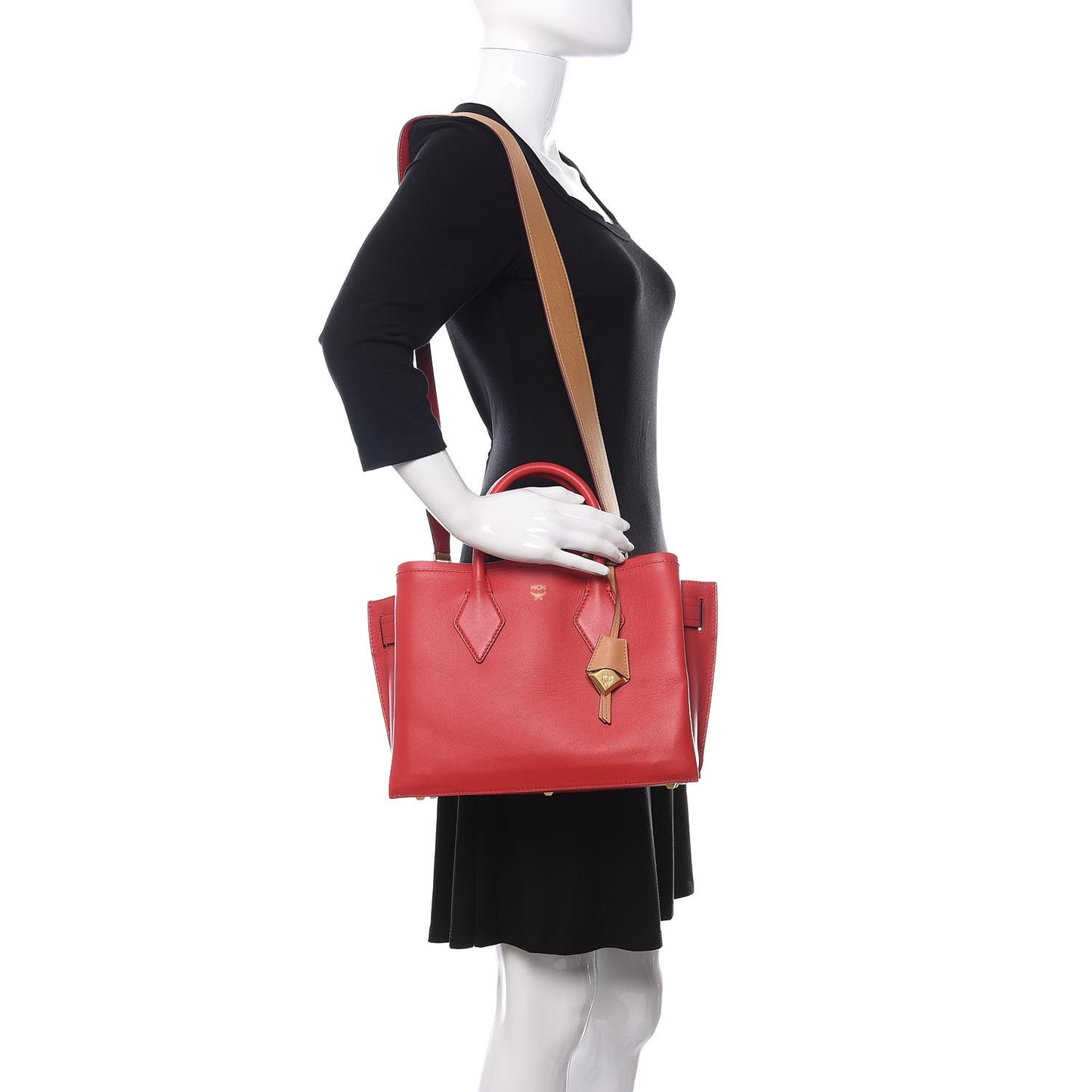 Calfskin Medium Neo Park Avenue Milla Tote Ruby Red