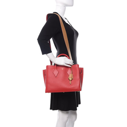MCM Calfskin Medium Neo Park Avenue Milla Tote Ruby Red 2 of 10