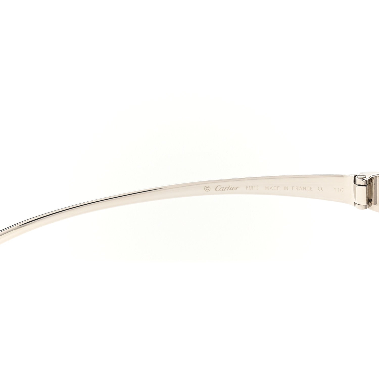 Cartier Panthere De Cartier Sunglasses Silver Black 5 of 7