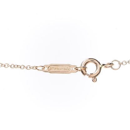 Tiffany 18K Rose Gold Diamond Small T Smile Pendant Necklace 4 of 6