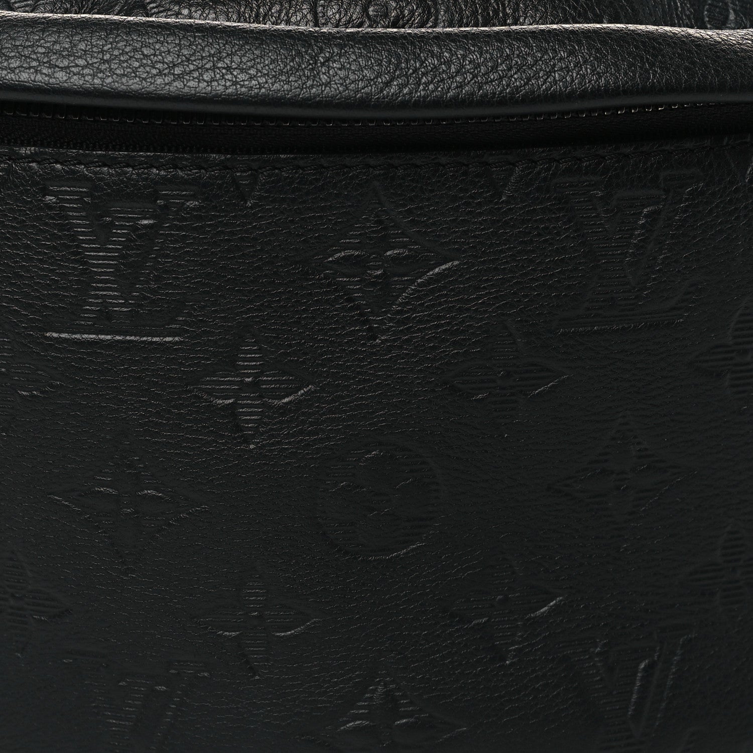 Louis Vuitton Calfskin Monogram Shadow Discovery Bumbag PM Black 7 of 9