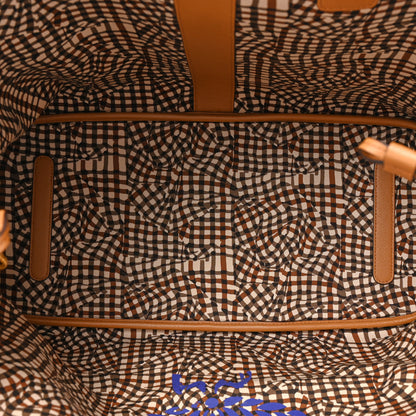 MCM Visetos Large Liz Reversible Shopper Tote Cognac 9 of 17