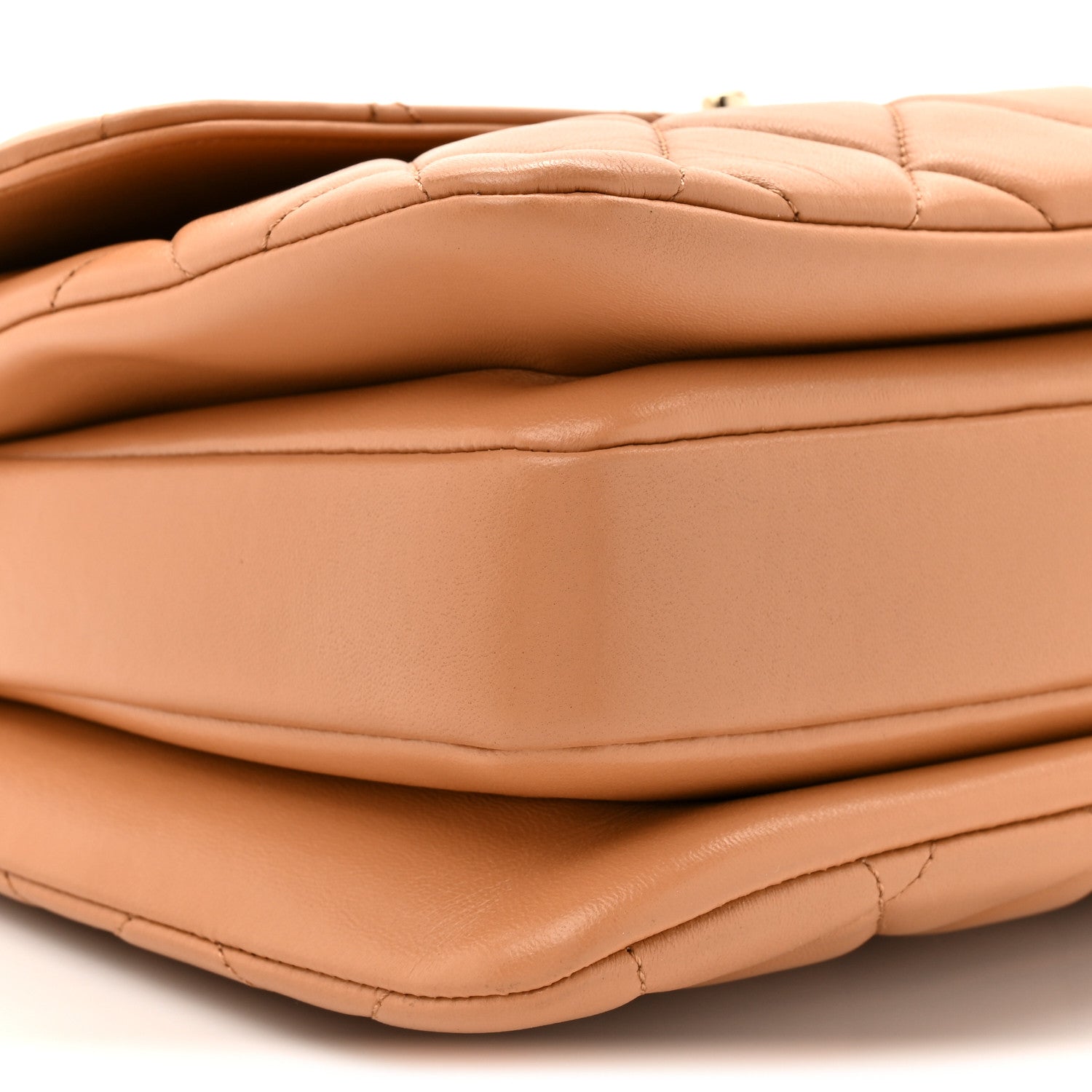 Chanel Lambskin Quilted Medium Trendy CC Flap Dual Handle Bag Camel 11 of 12