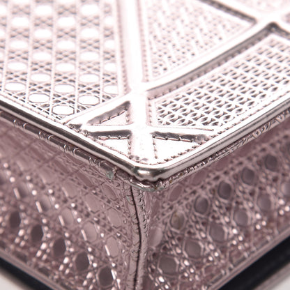 Christian Dior Metallic Patent Micro-Cannage Mini Diorama Flap Bag Hyper Pink 14 of 14