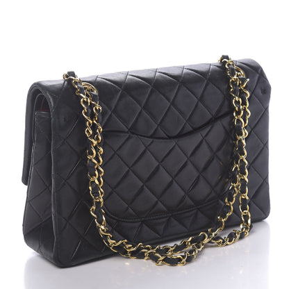 Chanel Lambskin Quilted Medium Double Flap Black 3 of 15