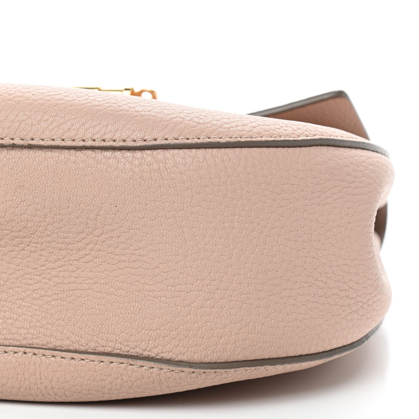 Grained Lambskin Drew Shoulder Bag Cement Pink
