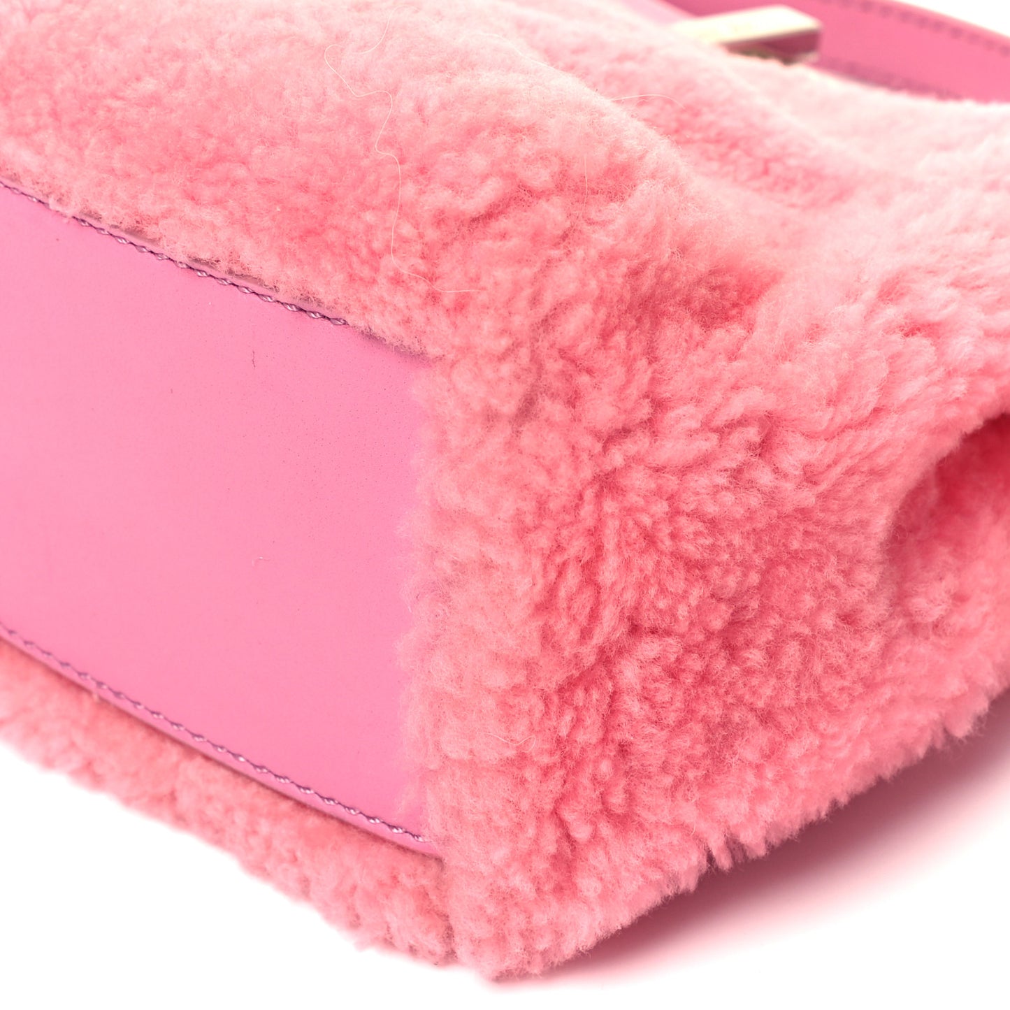 Shearling Nappa Mini Peekaboo Iconic Satchel Lollypop