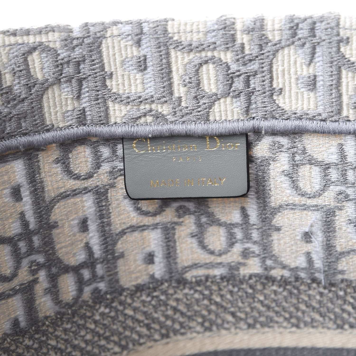 Christian Dior Oblique Medium Book Tote Grey 7 of 10