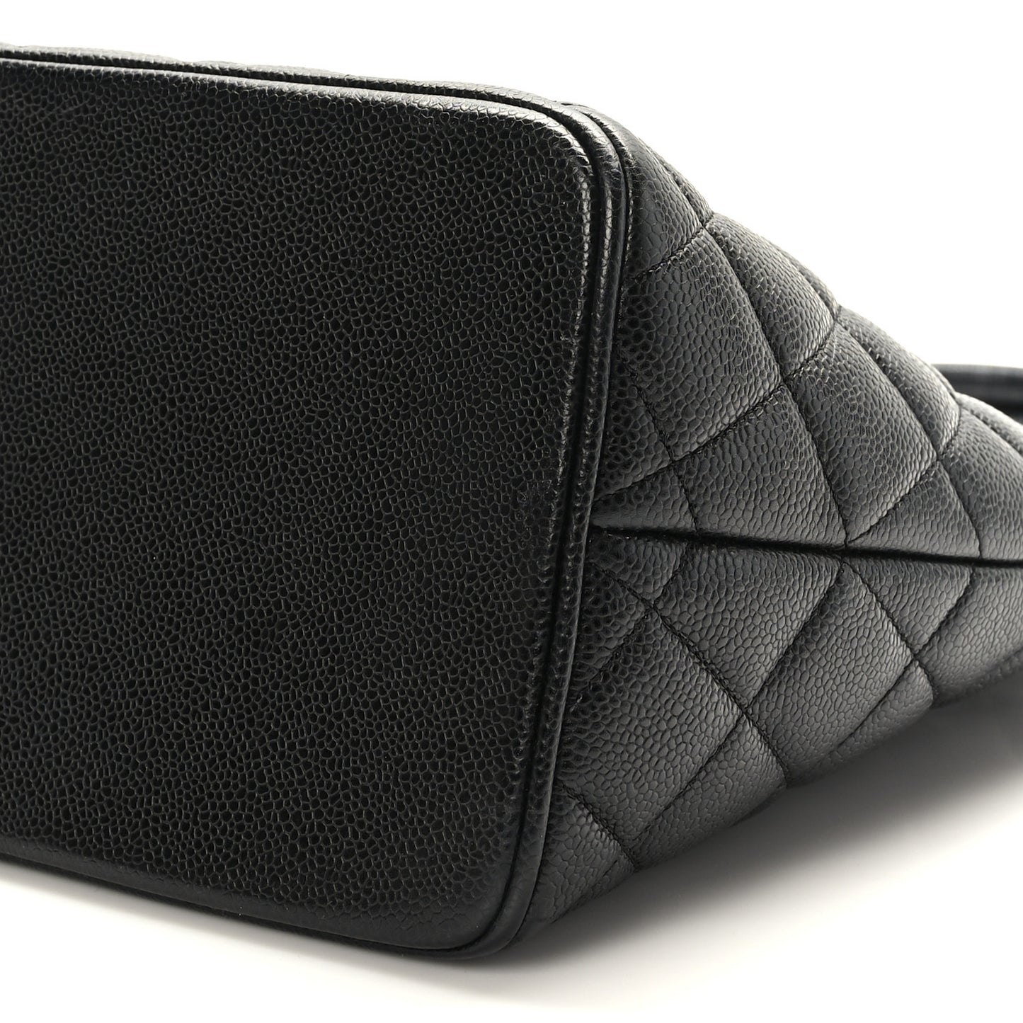 Caviar Quilted Medallion Tote Black