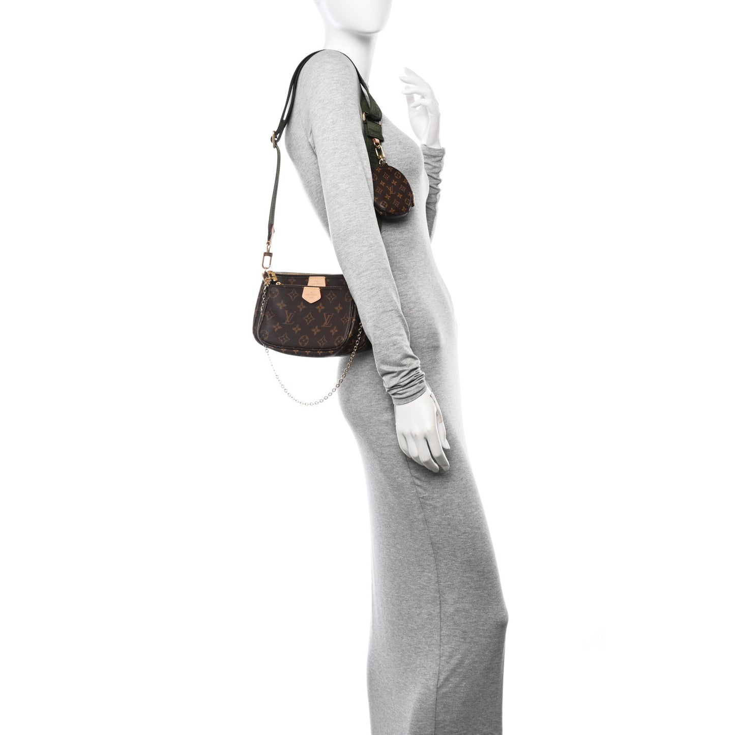 Monogram Multi Pochette Accessories Kaki