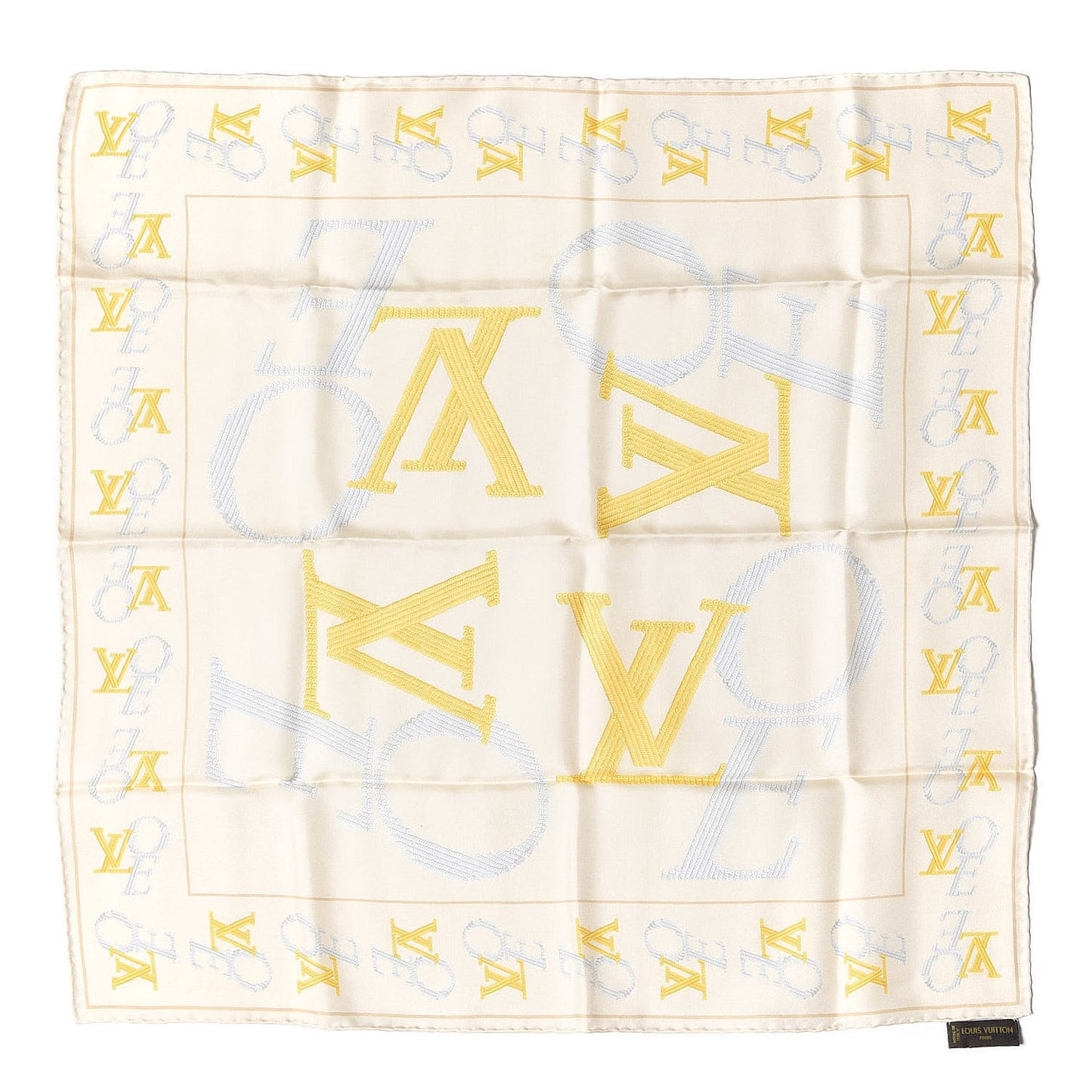 Silk That's Love Square Scarf Off White