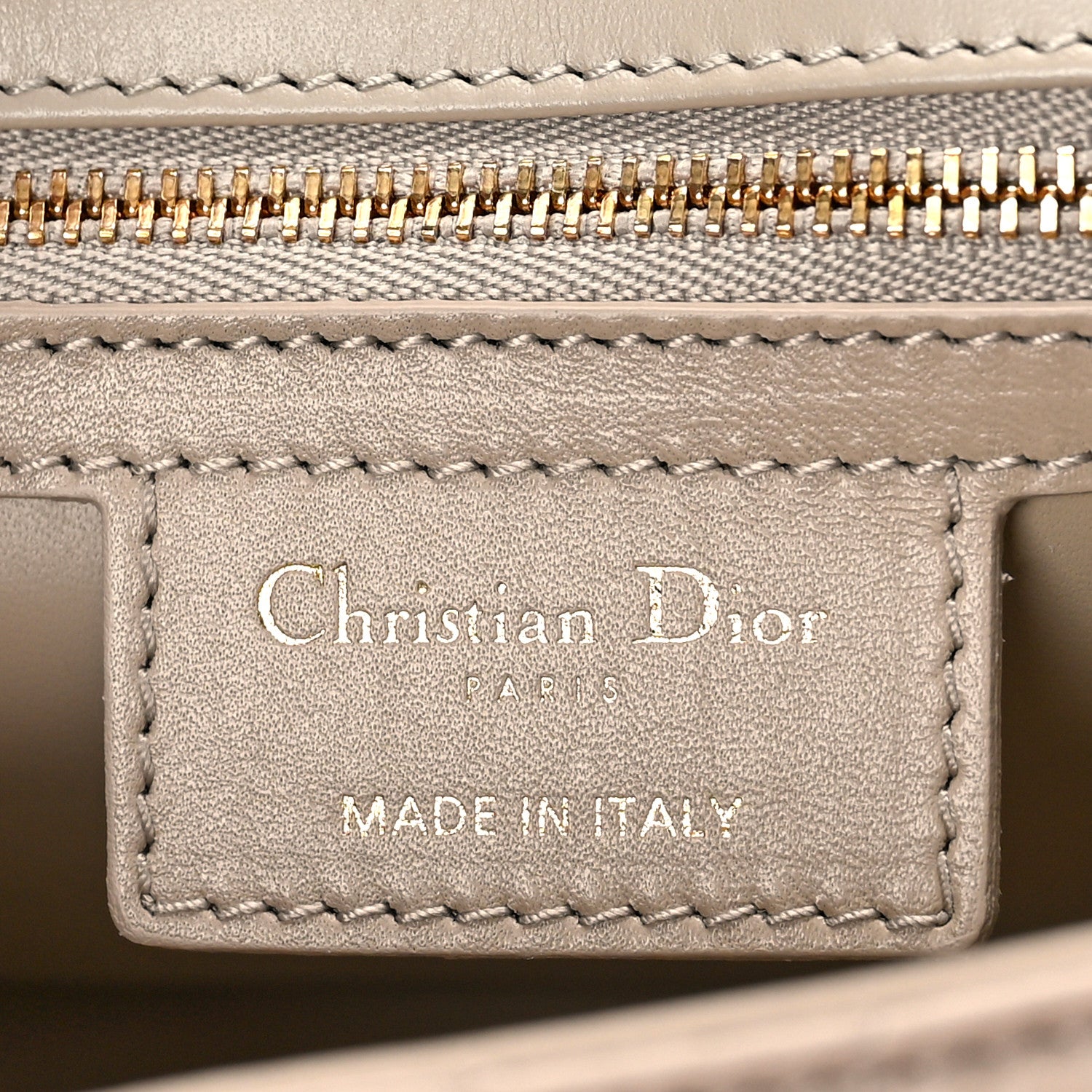 Christian Dior Calfskin Macrocannage Medium Caro Bag Sand 6 of 8
