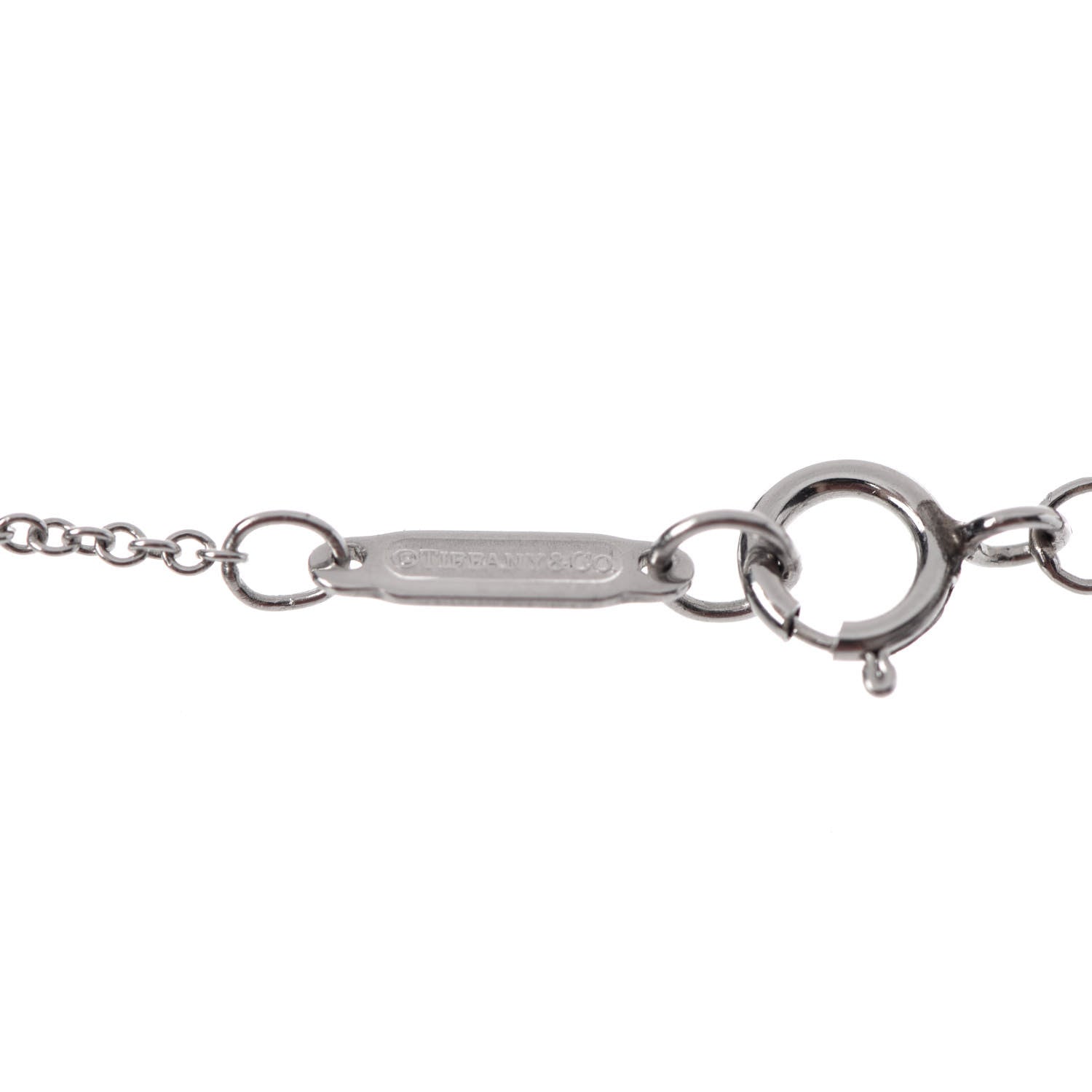 Tiffany Platinum Diamond Small Cross Pendant Necklace 6 of 6