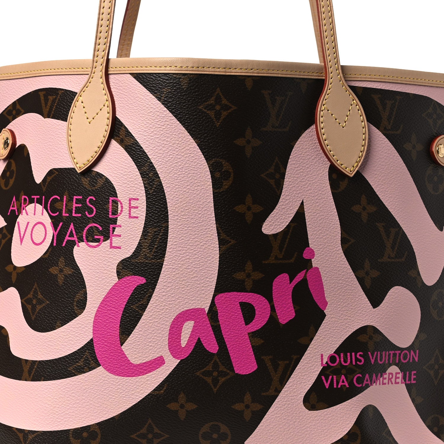 Louis Vuitton Monogram Tahitienne Capri Neverfull MM 8 of 12
