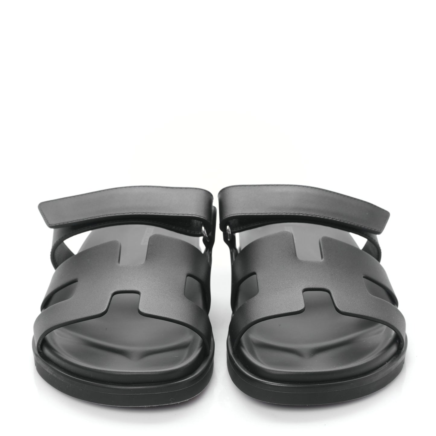Calfskin Womens Chypre Sandals 39.5 Black