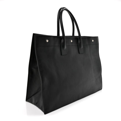 Saint Laurent Vitello Rive Gauche Large Tote Black 3 of 13