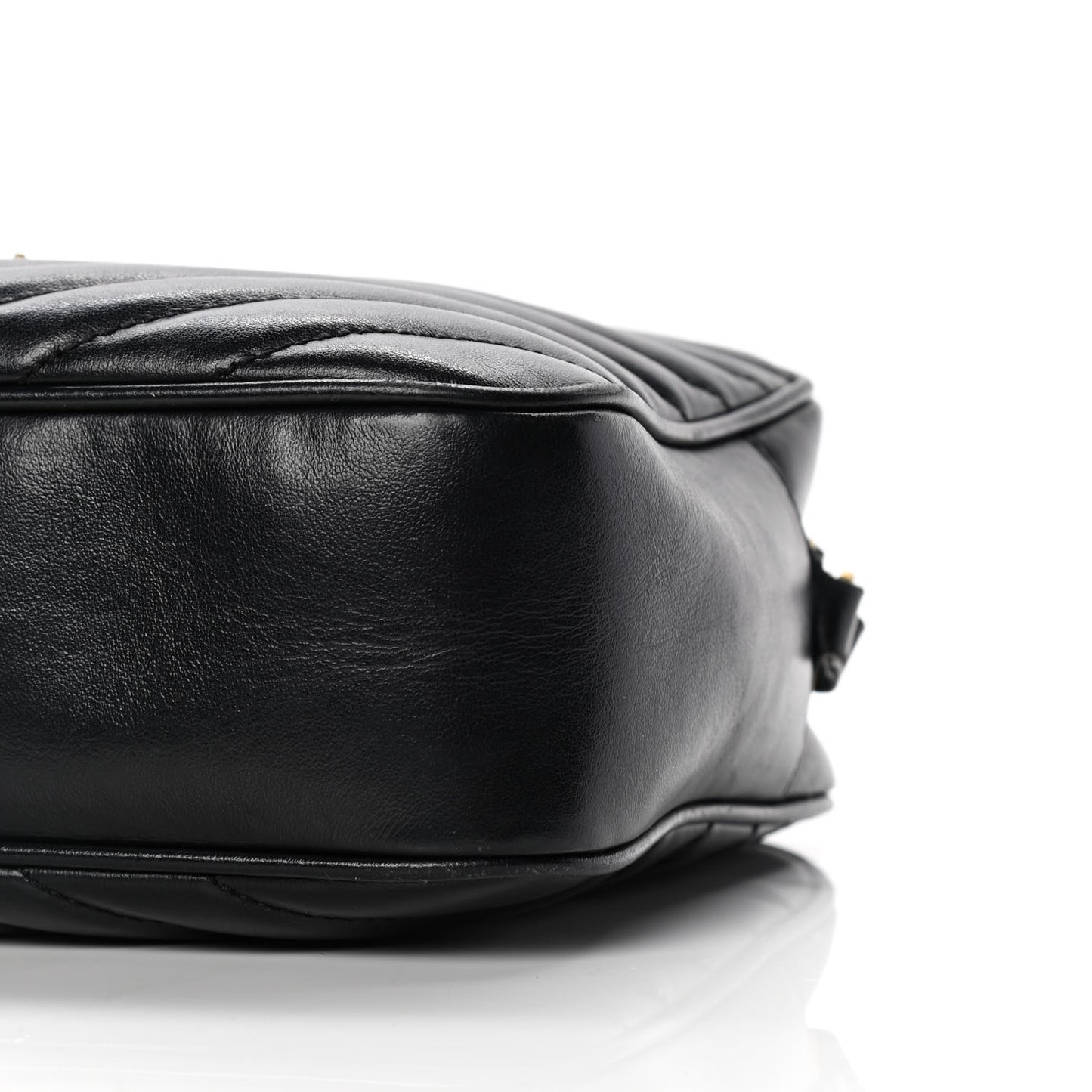 Calfskin Matelasse Monogram Lou Camera Bag Black