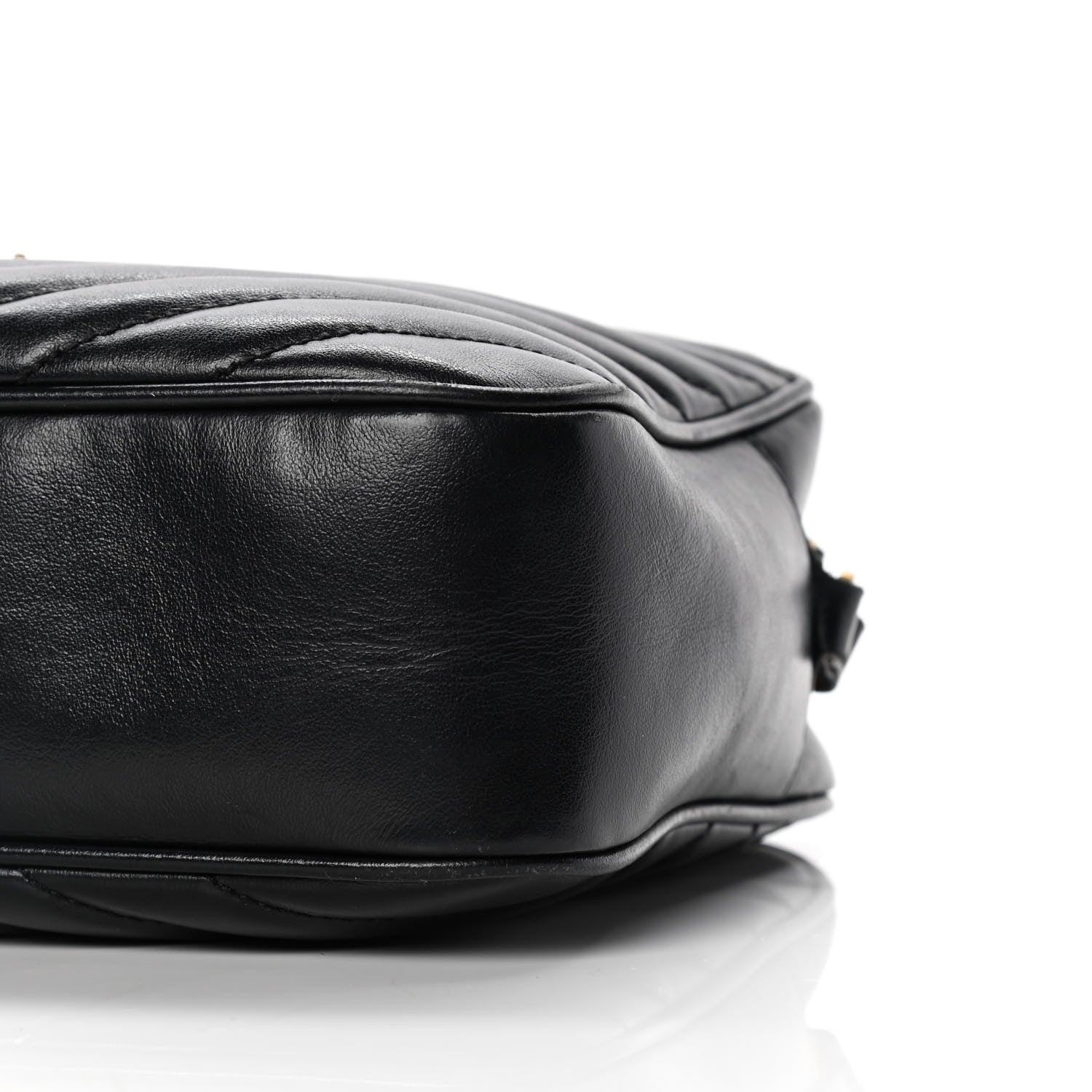 Saint Laurent Calfskin Matelasse Monogram Lou Camera Bag Black 6 of 10