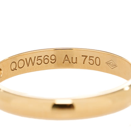 Cartier 18K Yellow Gold Diamond 2.6mm 1895 Wedding Band Ring 50 5.25 5 of 5