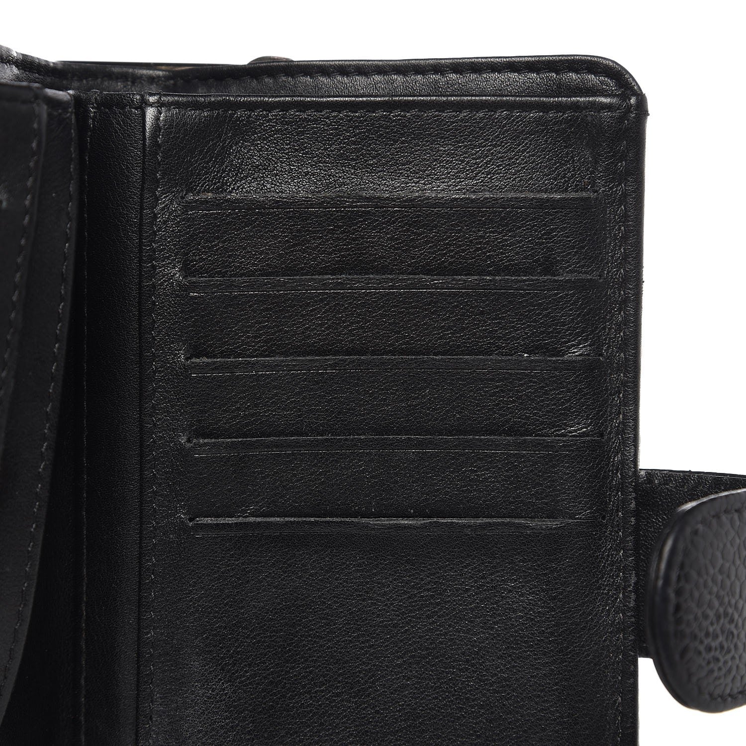 Chanel Caviar Timeless CC Zipped Pocket Wallet Black 10 of 16