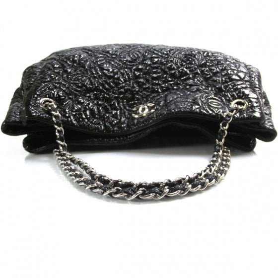 Chanel Vinyl Rock in Moscou Tote Black 5 of 12