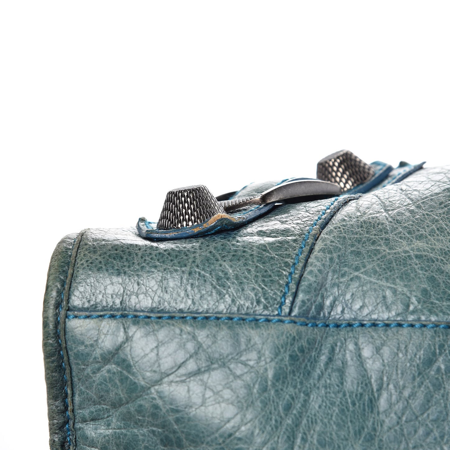 Chevre Giant 21 Gunmetal Hardware City Neiman Marcus LE Bleu