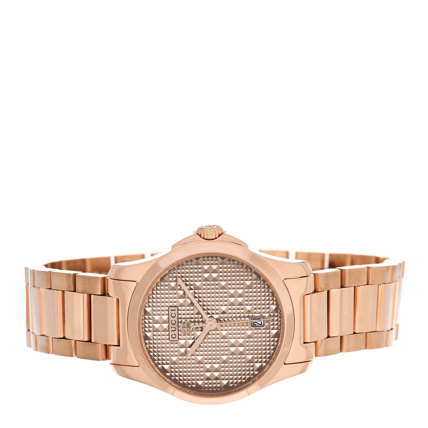 Stainless Steel 27mm G-Timeless Diamante Quartz Watch Rose