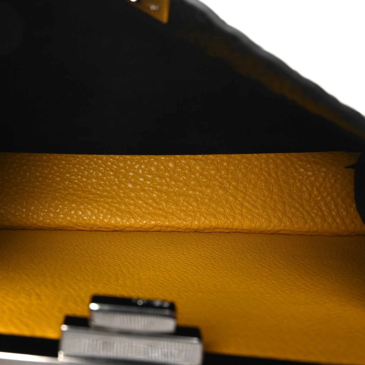 Fendi Cuoio Romano Selleria Chamois Medium Peekaboo I SEE U Satchel Black Camel Sunflower 5 of 11